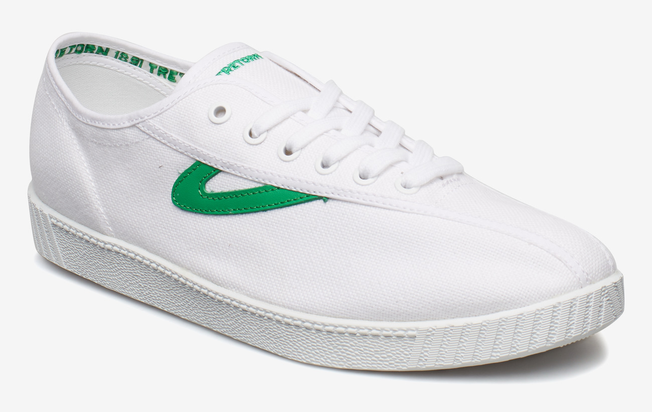 Tretorn NYLITE - Sneakers 029/WHITE/GREEN Tretorn NYLITE - Sneakers 029/WHITE/GREEN