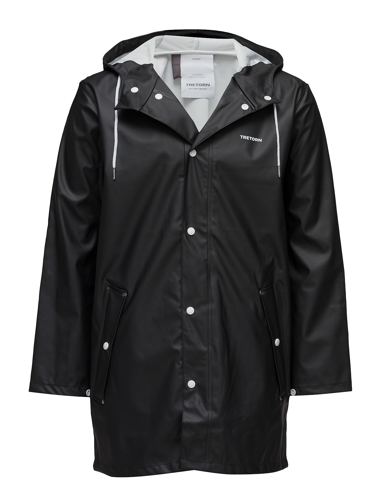 Tretorn Wings Rainjacket, XS, Black, Regntøj > Regnfrakker, Dame