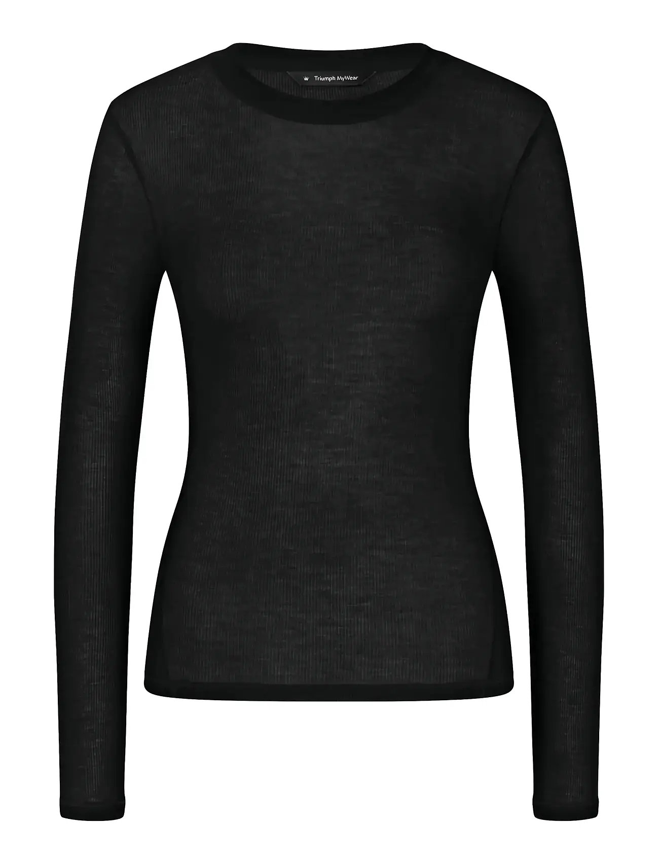 TRIUMPH Beauty Layers Oberteil Lsl Crew Neck Schwarz - XS - Damen