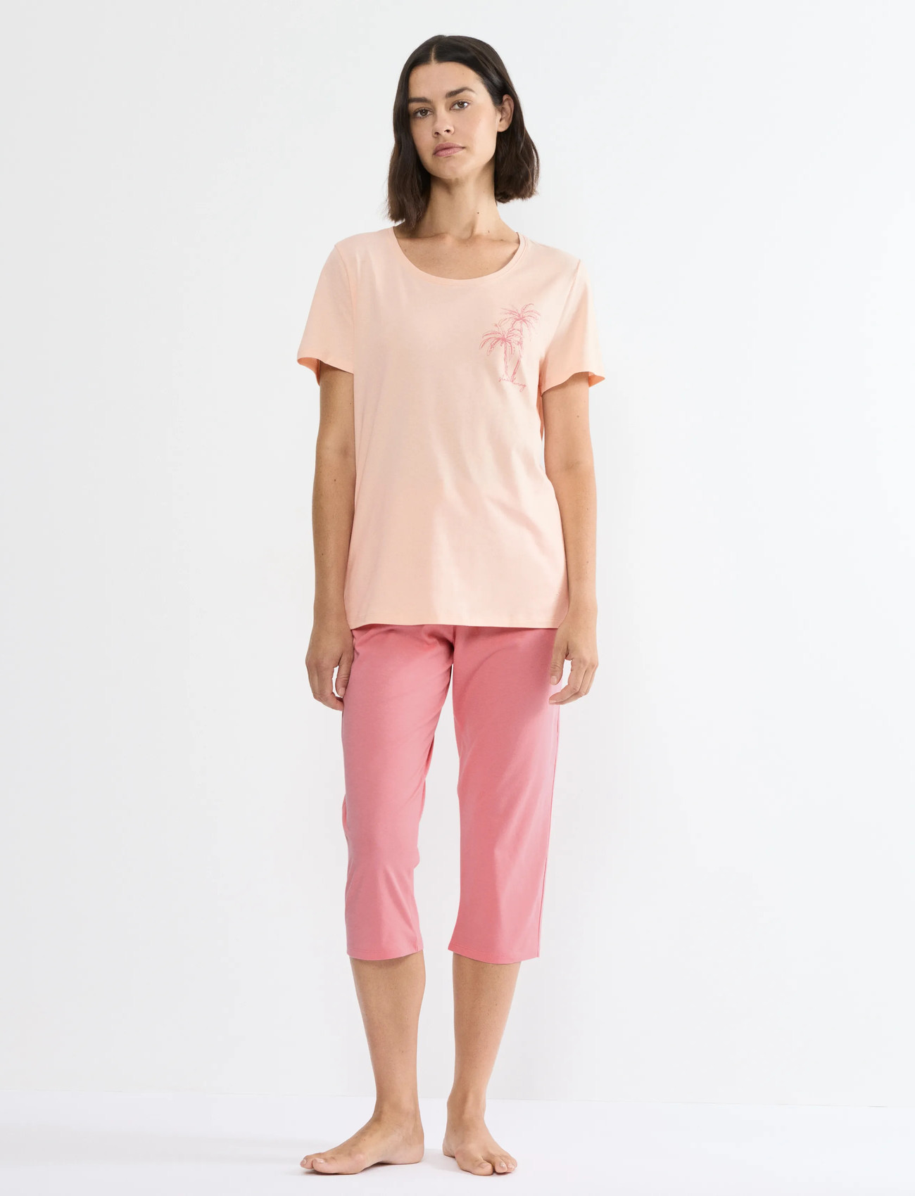 Triumph Sæt Pk Capri X 03, 38, Pink, Nat- Og Opholdstøj > Pyjamas (set), Dame