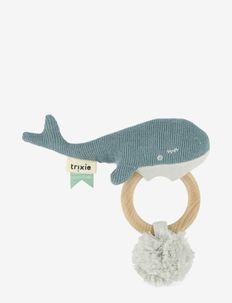 Teether - Whale - rotaļlietas graušanai - blue