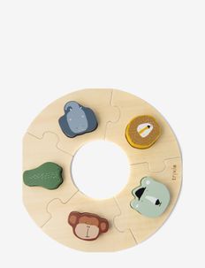 Wooden round puzzle - wooden puzzles - multi