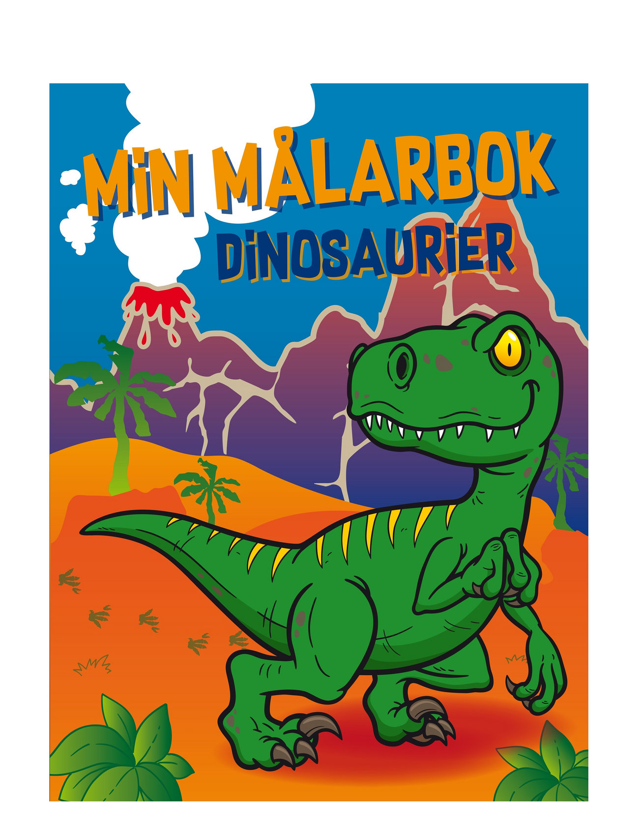 Min Målarbok Dinosaurier Toys Creativity Drawing & Crafts Drawing Coloring & Craft Books Multi/patterned TUKAN