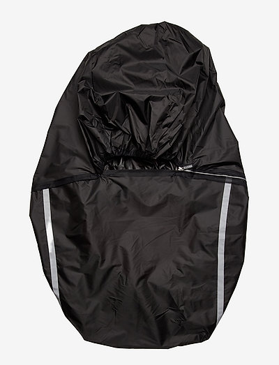 Regnskydd XL för liggvagn svart med dragkedja & reflex - stroller accessories - black