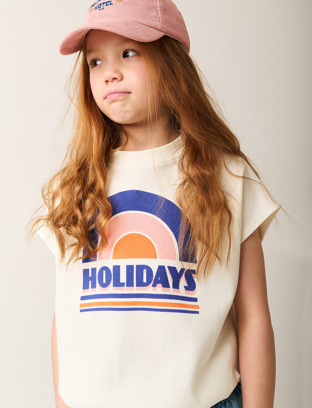 TUMBLE 'N DRY Tnd Corduroy Palm Beach Cap, One Size, Pink, Hovedbeklædning > Kasketter, Børn