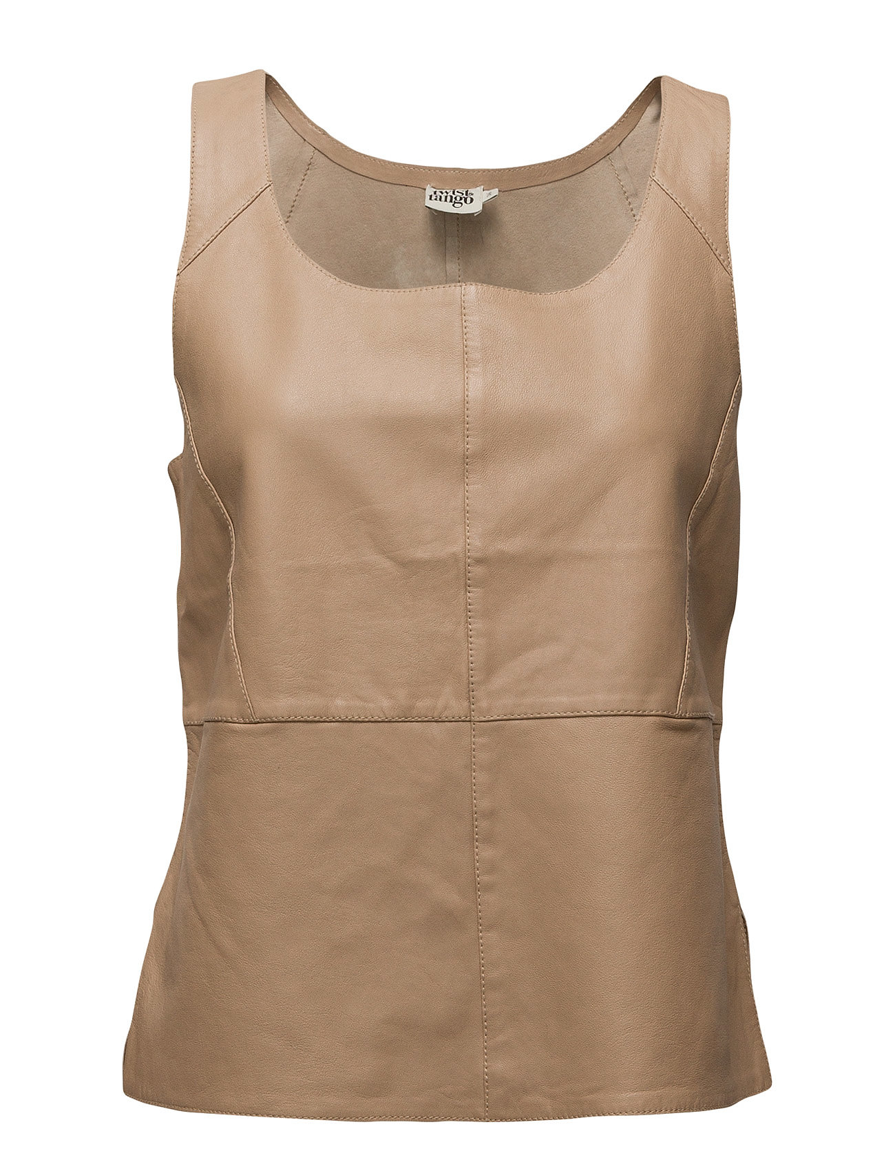 Ellen Top T Shirts Tops Sleeveless Beige Twist Tango twist tango kopen in de aanbieding