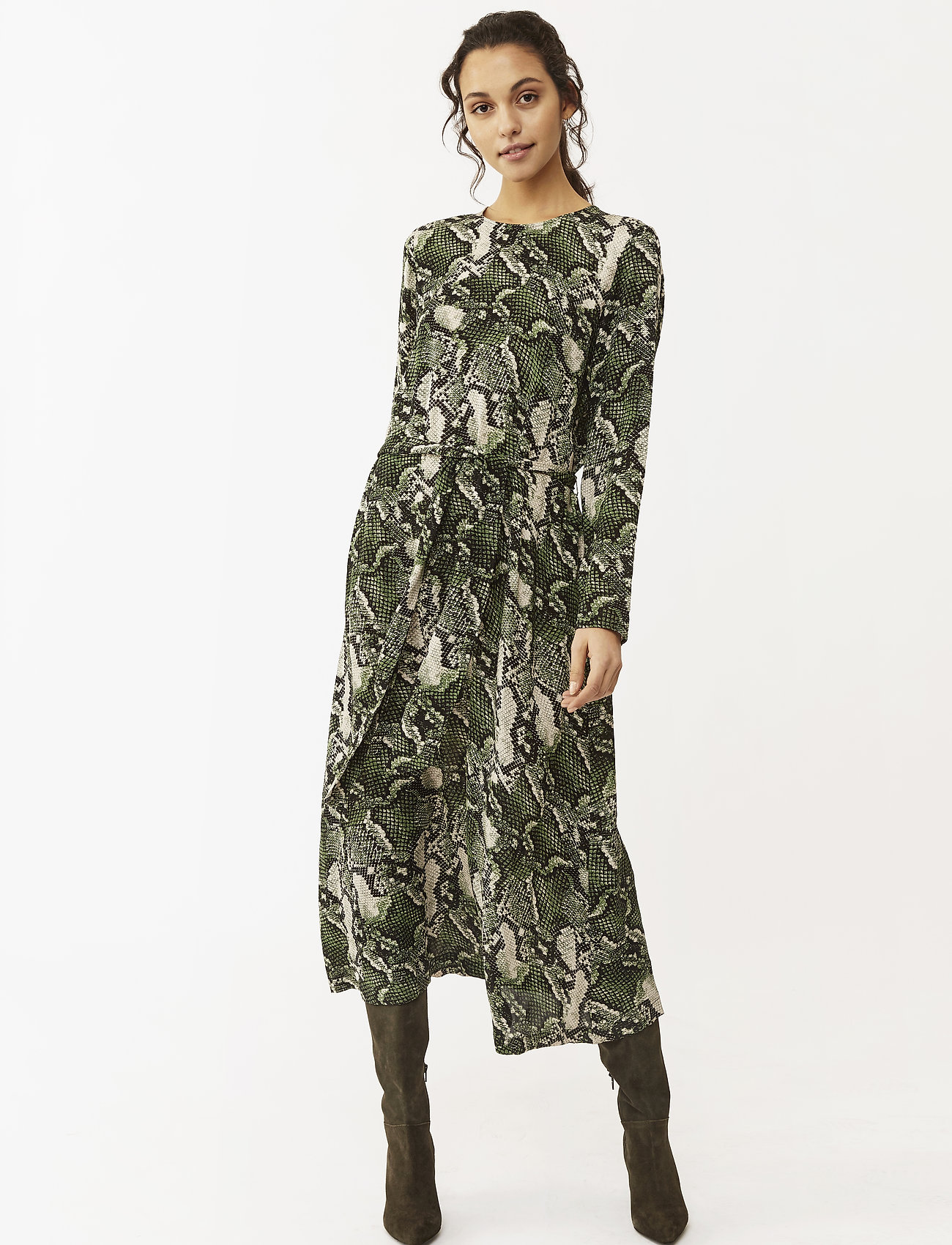 green snake dress