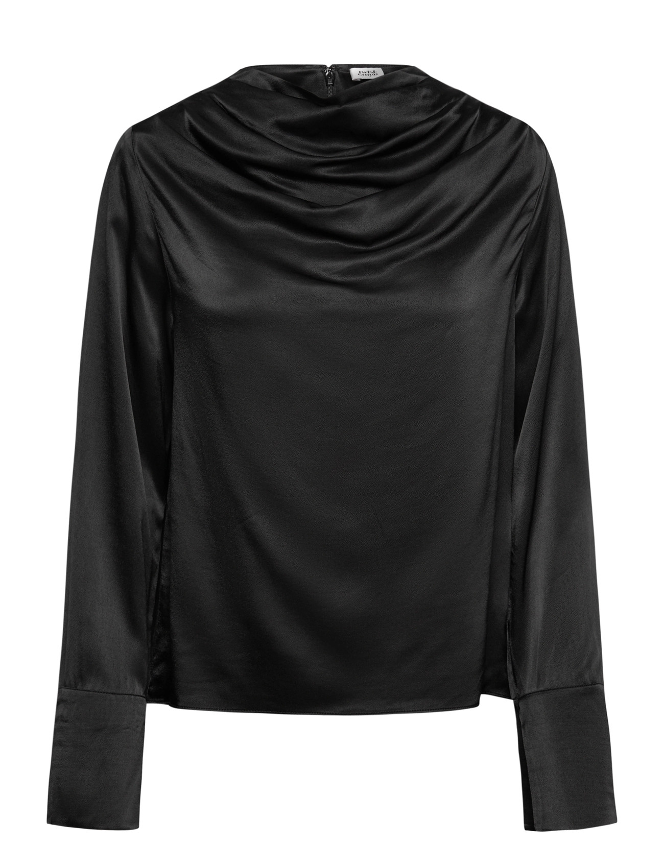 Twist & Tango Tammie Satin Blouse, 34, Black, Bluser > Langærmede, Dame