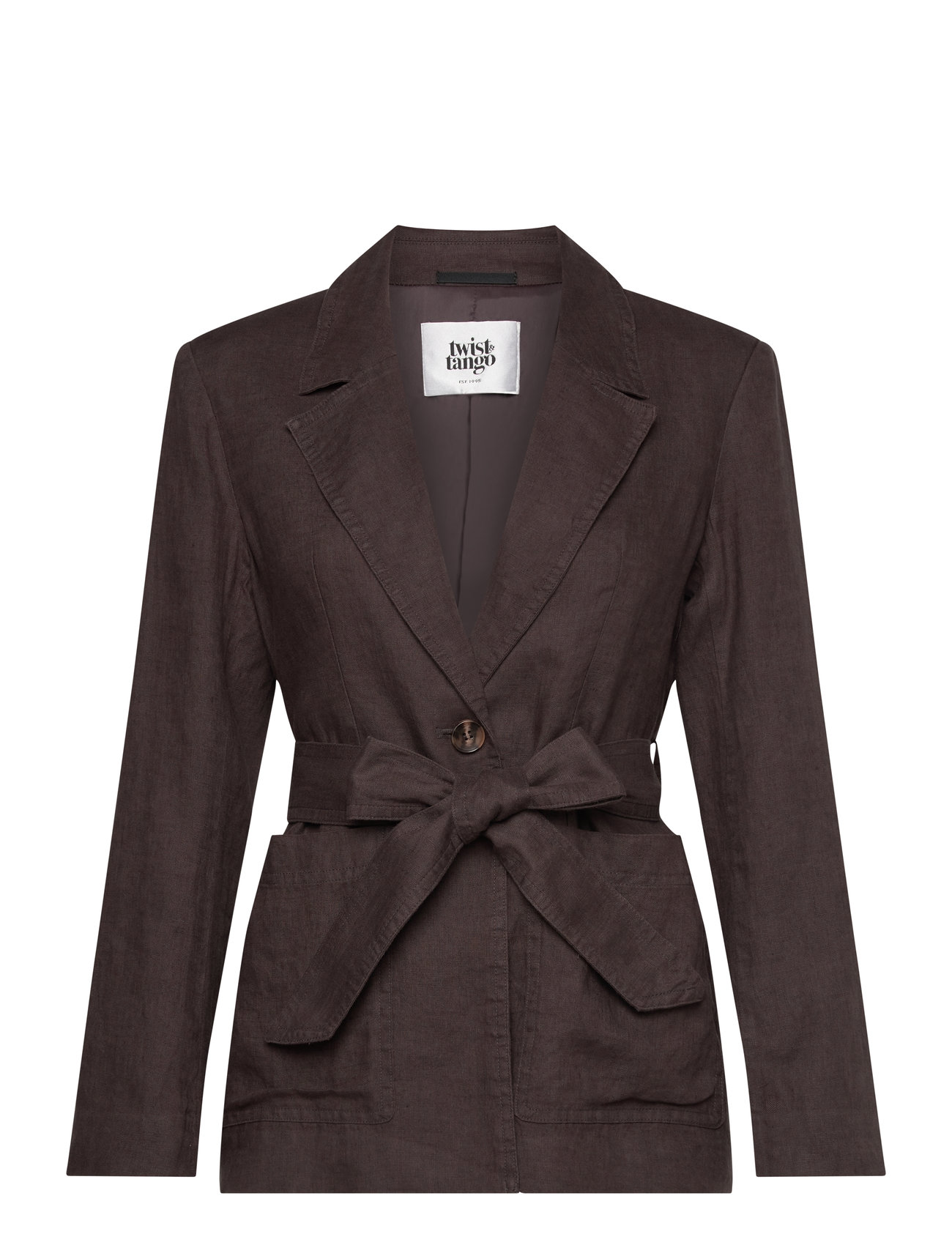 Twist & Tango Presley Linen Blazer Brun
