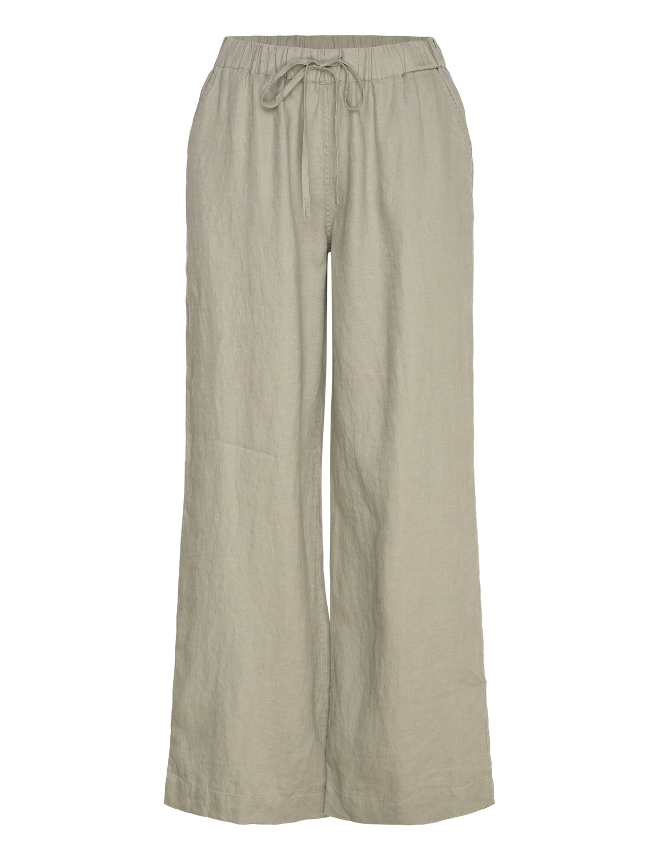 Twist & Tango Aurora Linen Trousers, 44, Khaki green, Bukser > Bukser I Hør, Dame