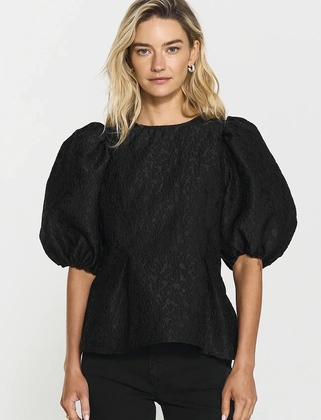 Twist & Tango Ylja Blouse, 36, Black, Bluser > Kortærmede, Dame