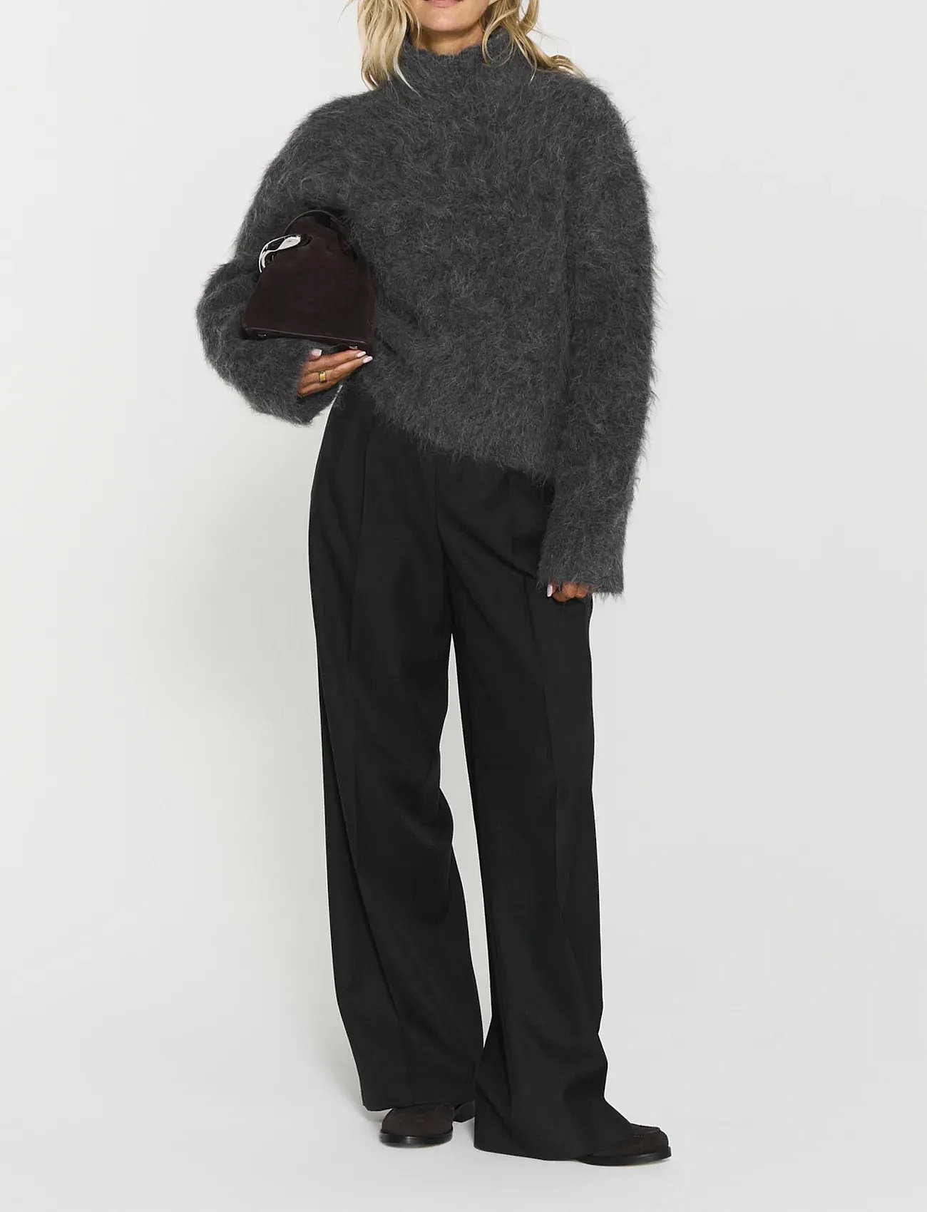 Twist & Tango Wynne Trousers, 44, Grey, Bukser > Brede Ben, Dame