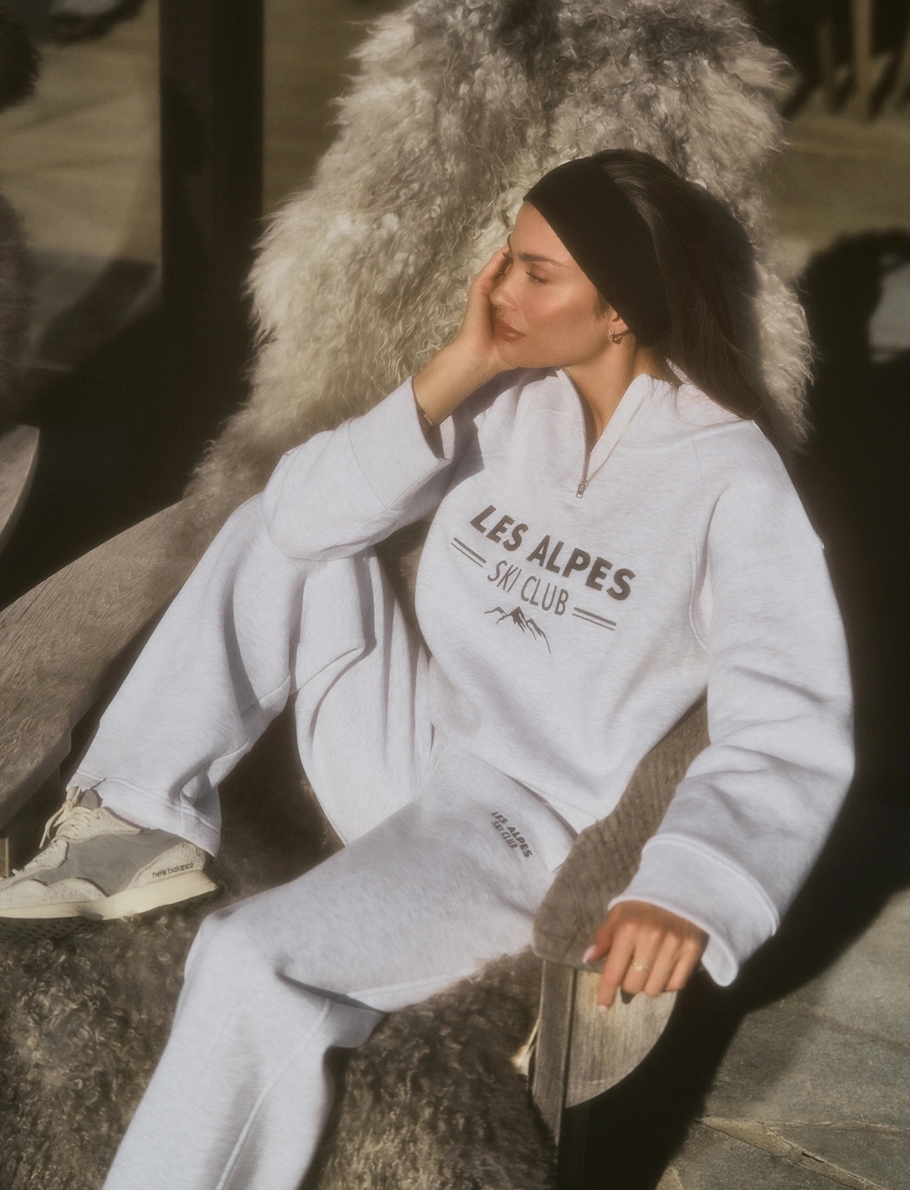 Twist & Tango Katja Ski Club Sweater, M, Grey, Sweatshirts & Hættetrøjer > Sweatshirts, Dame