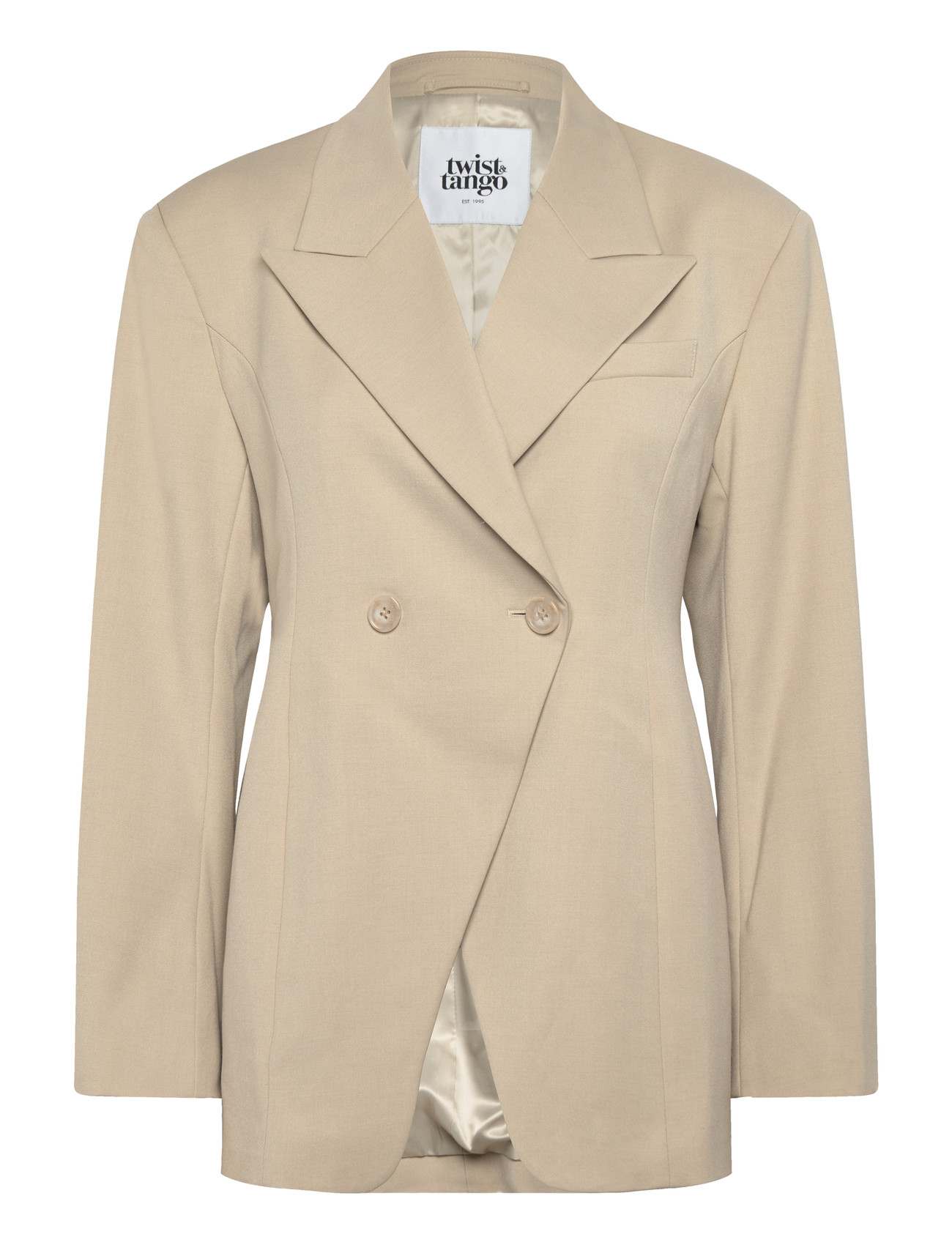 Twist & Tango Naama Blazer, 34, Beige, Blazere > Dobbeltradede Blazere, Dame