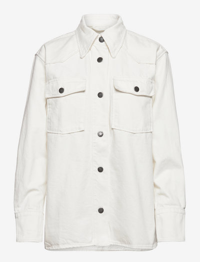 Esti Denim Overshirt - kläder - white