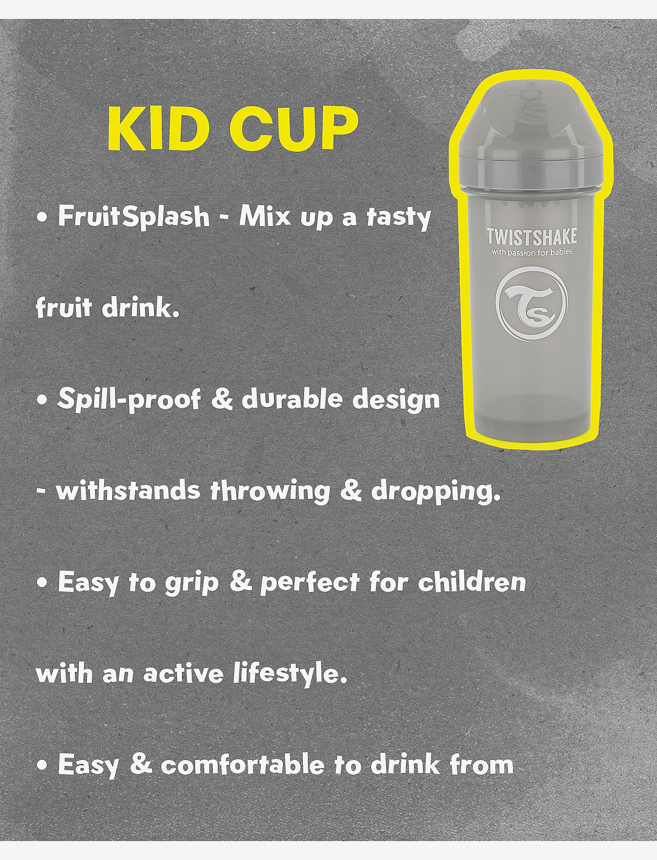 Twistshake  Kinderbecher Kid Cup 360ml NEU OVP 
