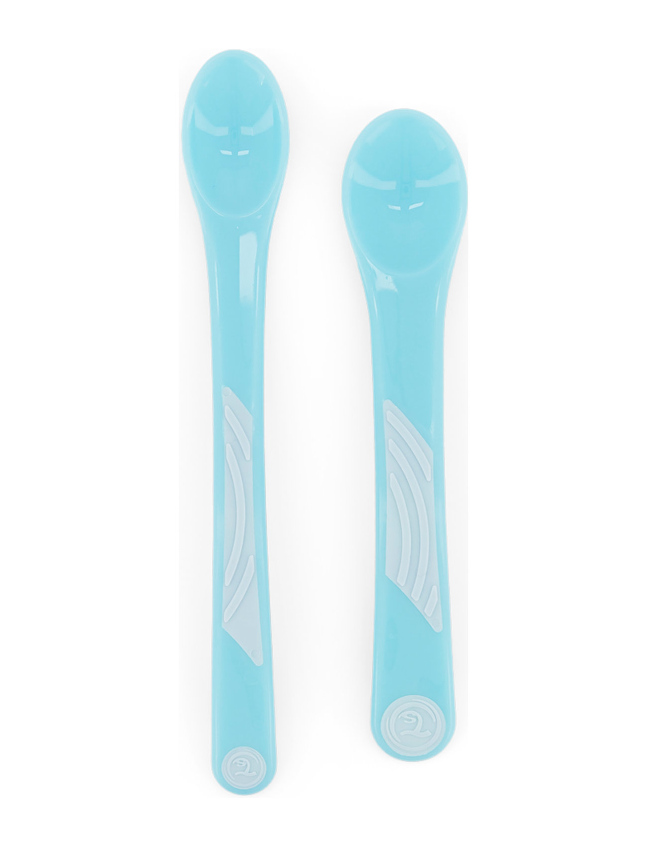 Twistshake 2X Feeding Spoon Set 4+M Pastel Blue Home Meal Time Cutlery Blue Twistshake