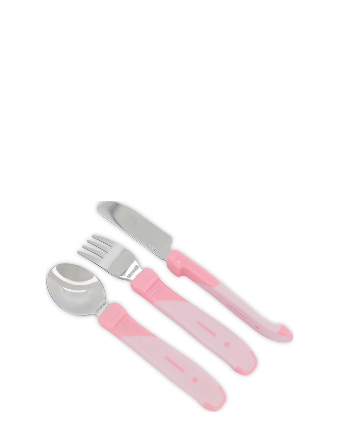 Twistshake Learn Cutlery Stainless Steel 12+M Pastel Pink Pink Twistshake