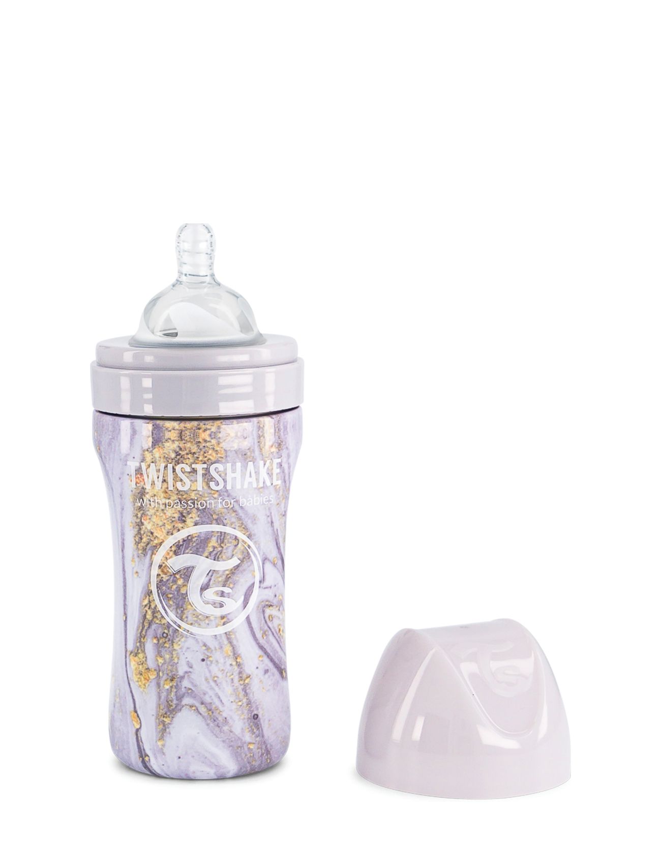 TWISTSHAKE Twistshake Anti-Colic Stainless Steel 330Ml Marble Grau Grau - One Size - Kinder