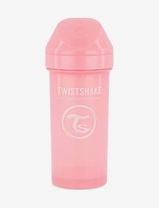 Twistshake Kid Cup 360ml 12+m Pastel Pink - sippy cups - pastel pink