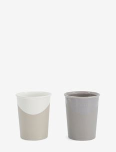 Twistshake 2x Cup 170ml 6+m Pastel Grey White - cups - white