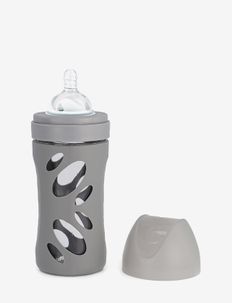 Twistshake Anti-Colic Glass Bottle 260ml Pastel Grey - butelki dla niemowląt - pastel grey
