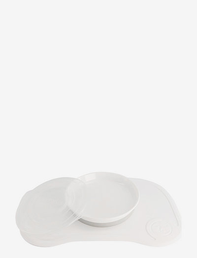 Twistshake Click Mat + Plate 6+m White - plates - white