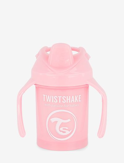 Twistshake Mini Cup 230ml 4+m Pastel Pink - sippy cups - pastel pink