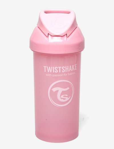 Twistshake Straw Cup 360ml 6+m Pastel Pink - sippy cups - pastel pink