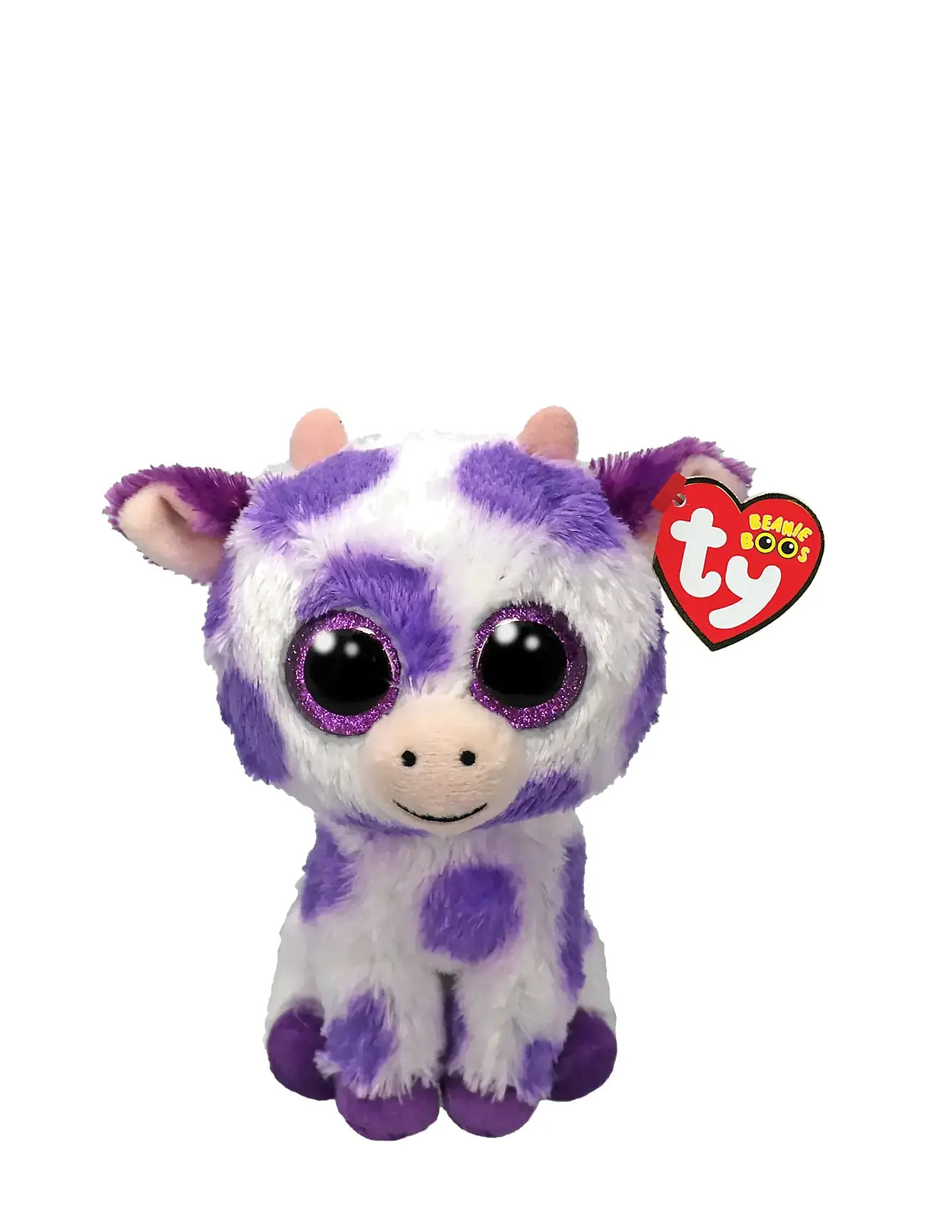 Ethel - Purple Spots Cow Reg Toys Soft Toys Stuffed Animals Multi/patterned TY