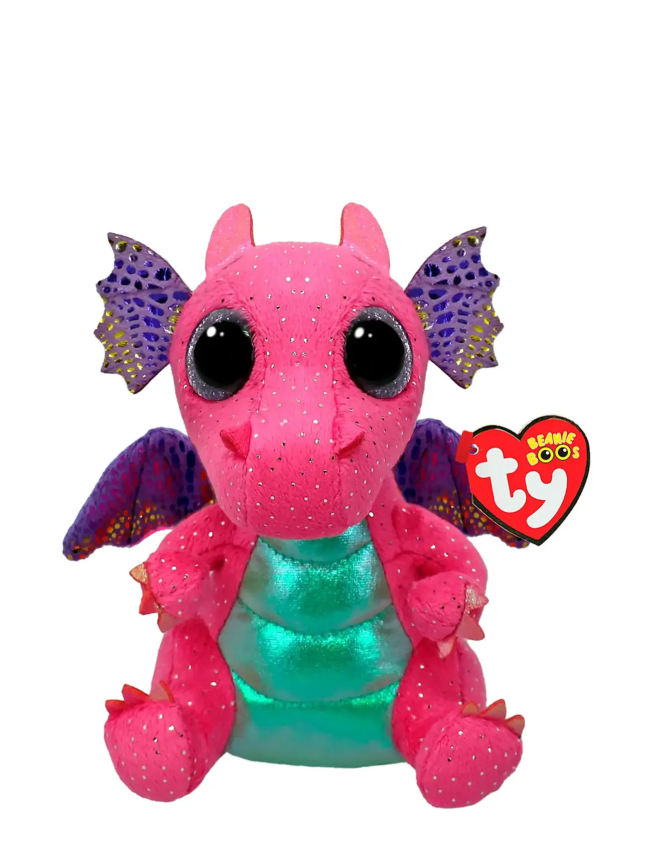 Spitfire - Pink Dragon Reg Toys Soft Toys Stuffed Toys Multi/patterned TY