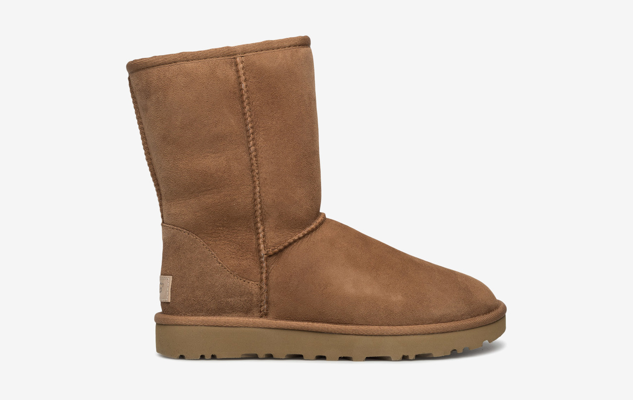 w classic short leather ugg