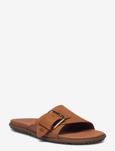W Solivan Buckle Sli - flade sandaler - tan leather