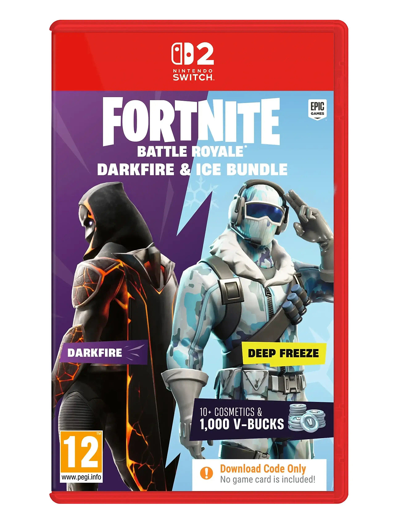 U&I Switch 2 Fornite Darkfire & Ice Bundle, One Size, Red, Gaming > Games, Børn