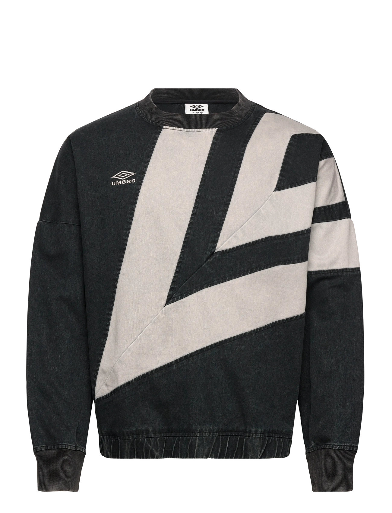 Umbro Washed Diamond Drill Sweat, S, Black, Sport Sweatshirts & Hoodies > Sport Sweatshirts, Herre