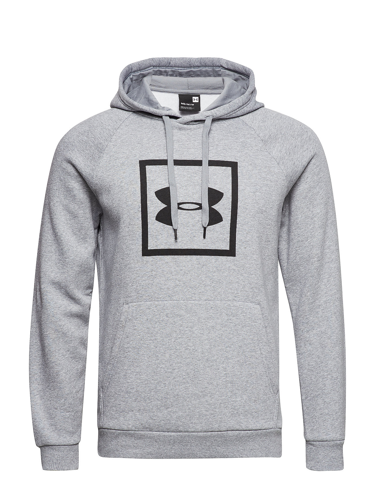 under armour cotton fleece logo hoodie