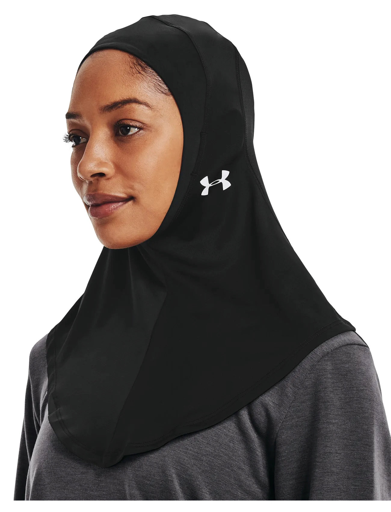 Under Armour Ua Sport Hijab, M/L, Black, Hovedbeklædning > Balaclava, Dame