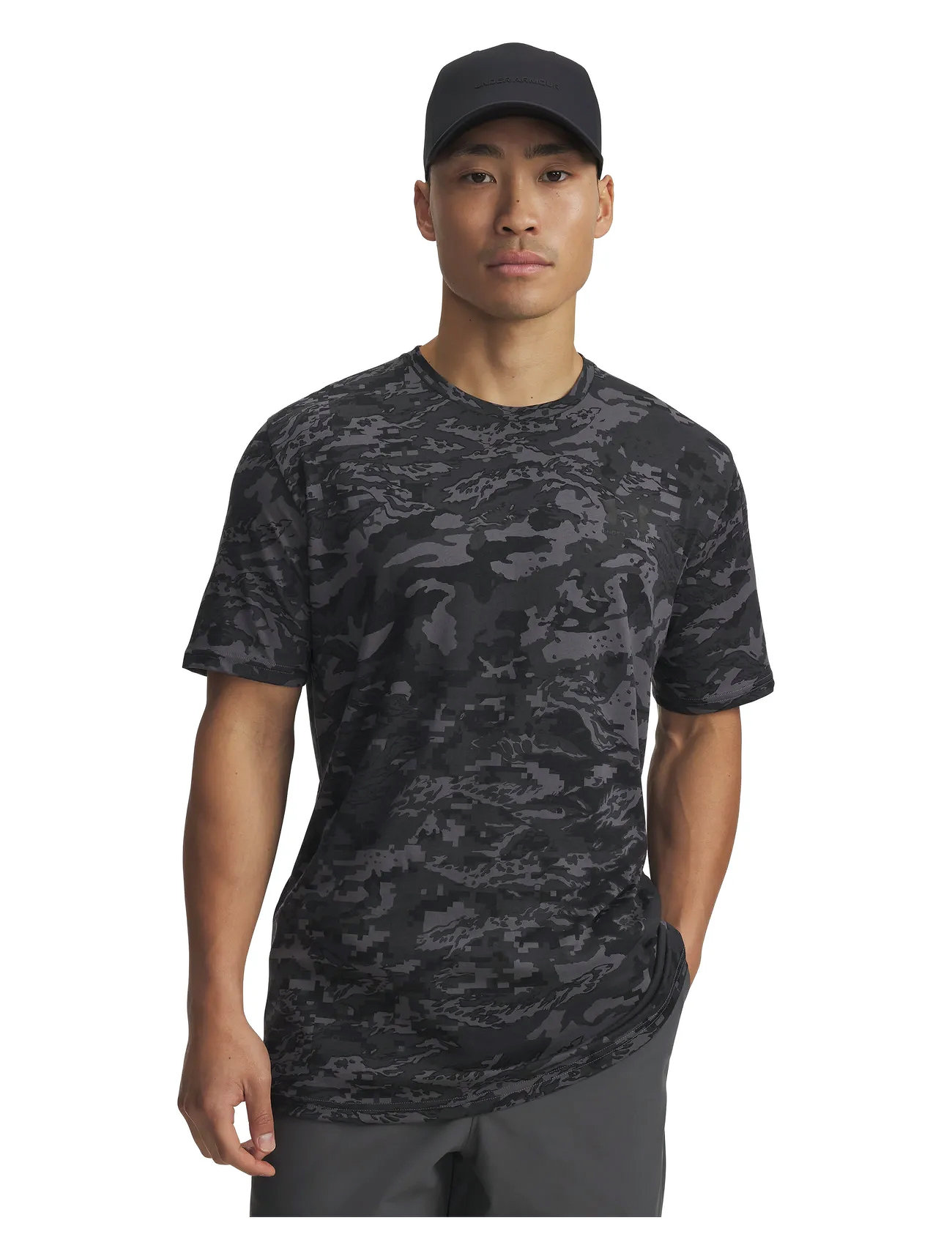 Under Armour Ua Abc Camo Ss, XXL, Grey, T-Shirts > Kortærmede, Herre