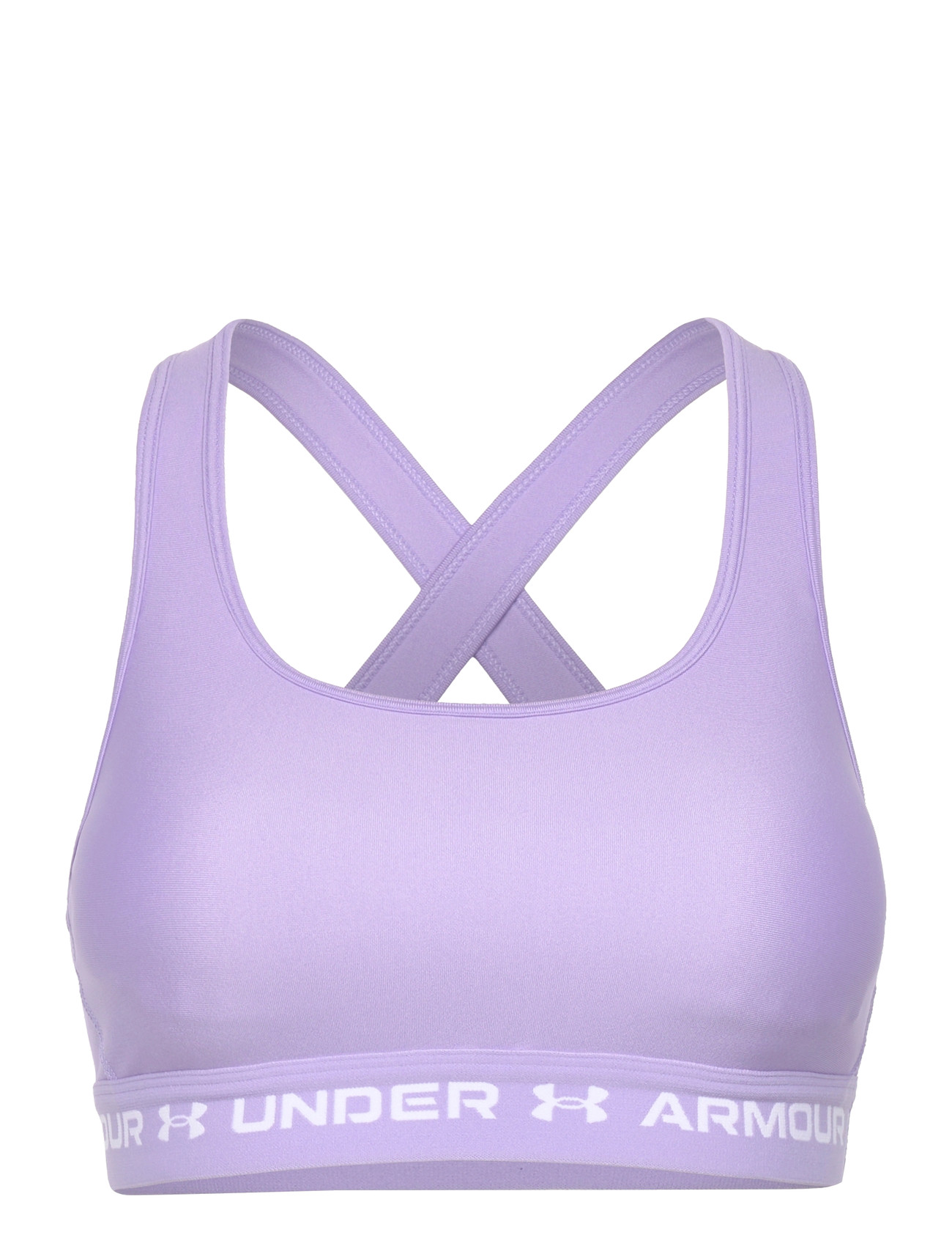 UNDER ARMOUR Crossback Mid BH Lila - L - Damen