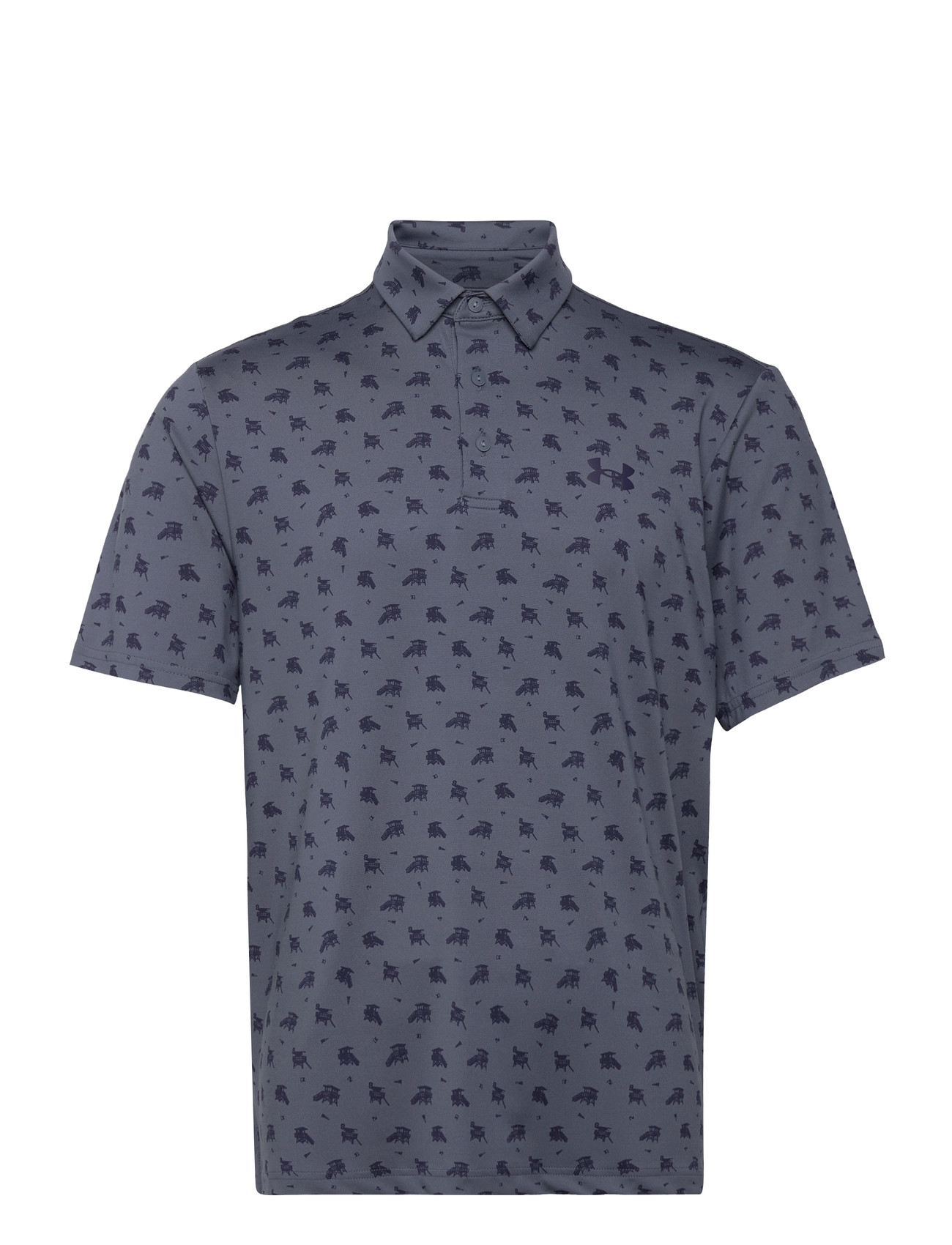 UNDER ARMOUR Ua Playoff 3.0 Printed Polo Grau - M - Herren