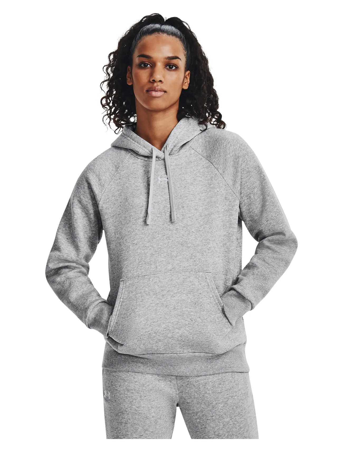 Under Armour Ua Rival Fleece Hoodie, M, Grey, Sport Sweatshirts & Hoodies > Sport Hoodies, Dame