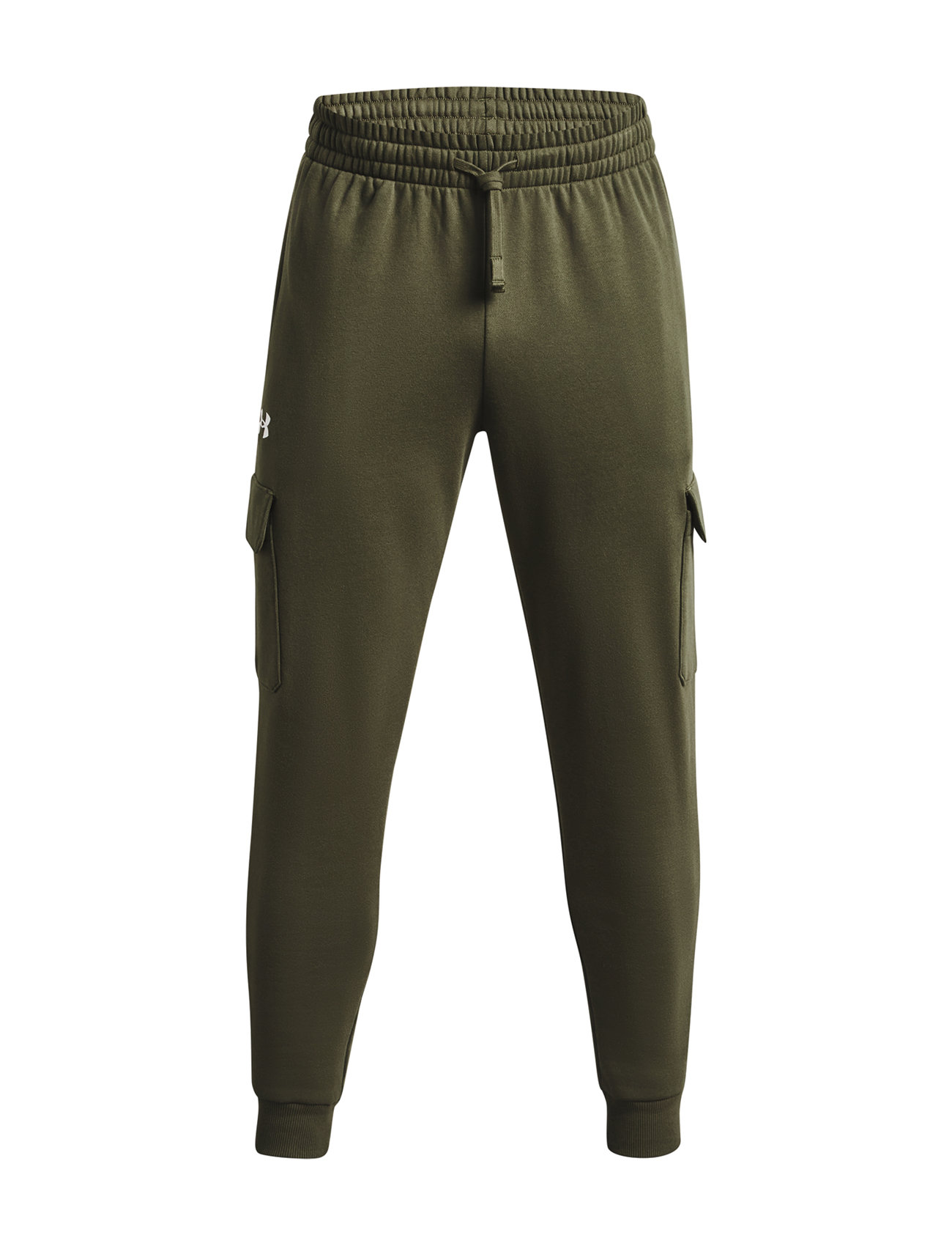 Ua Rival Fleece Cargo Jogger Sport Trousers Cargo Pants Khaki Green Under Armour