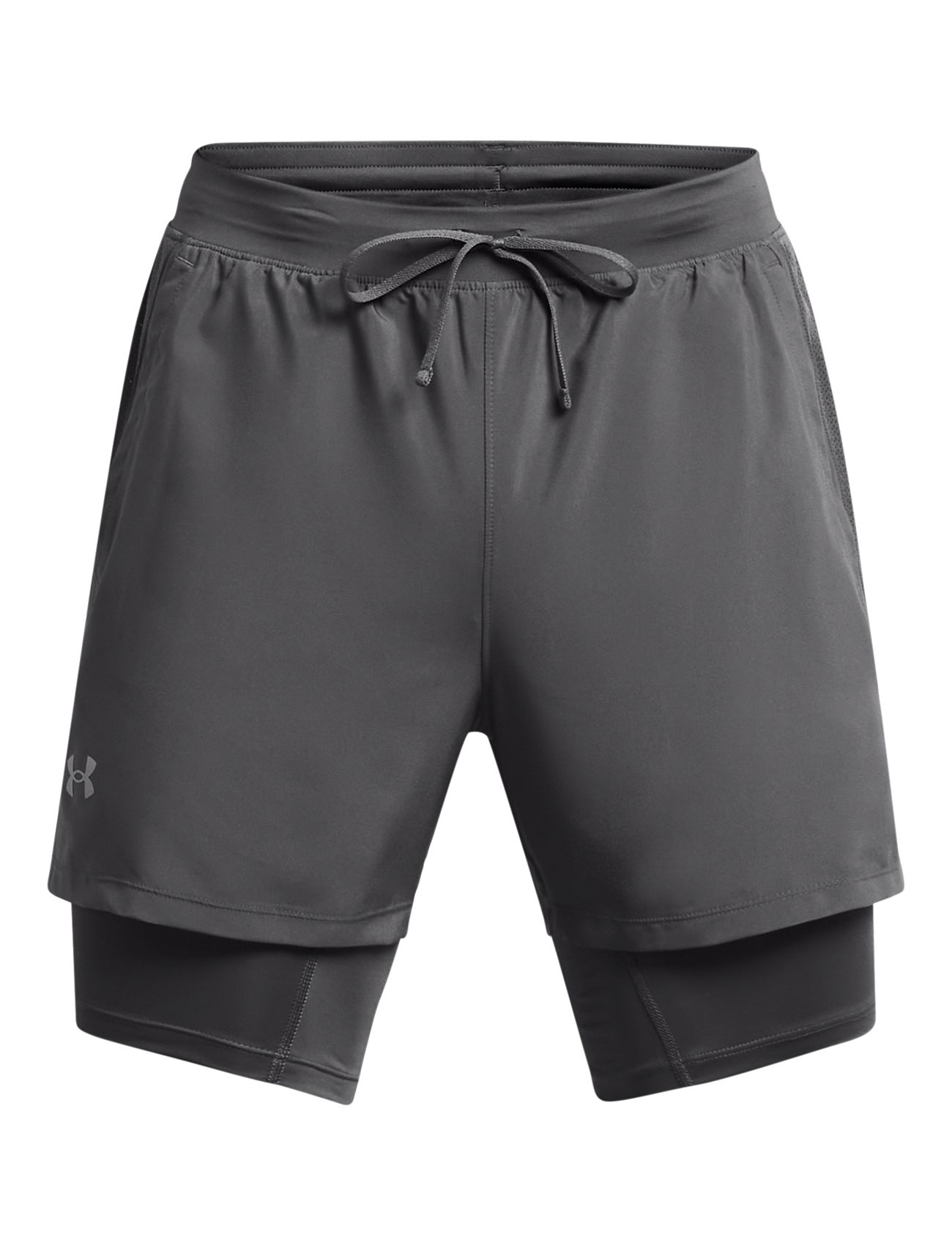 Under Armour Ua Launch 5'' 2-In-1 Shorts Grå