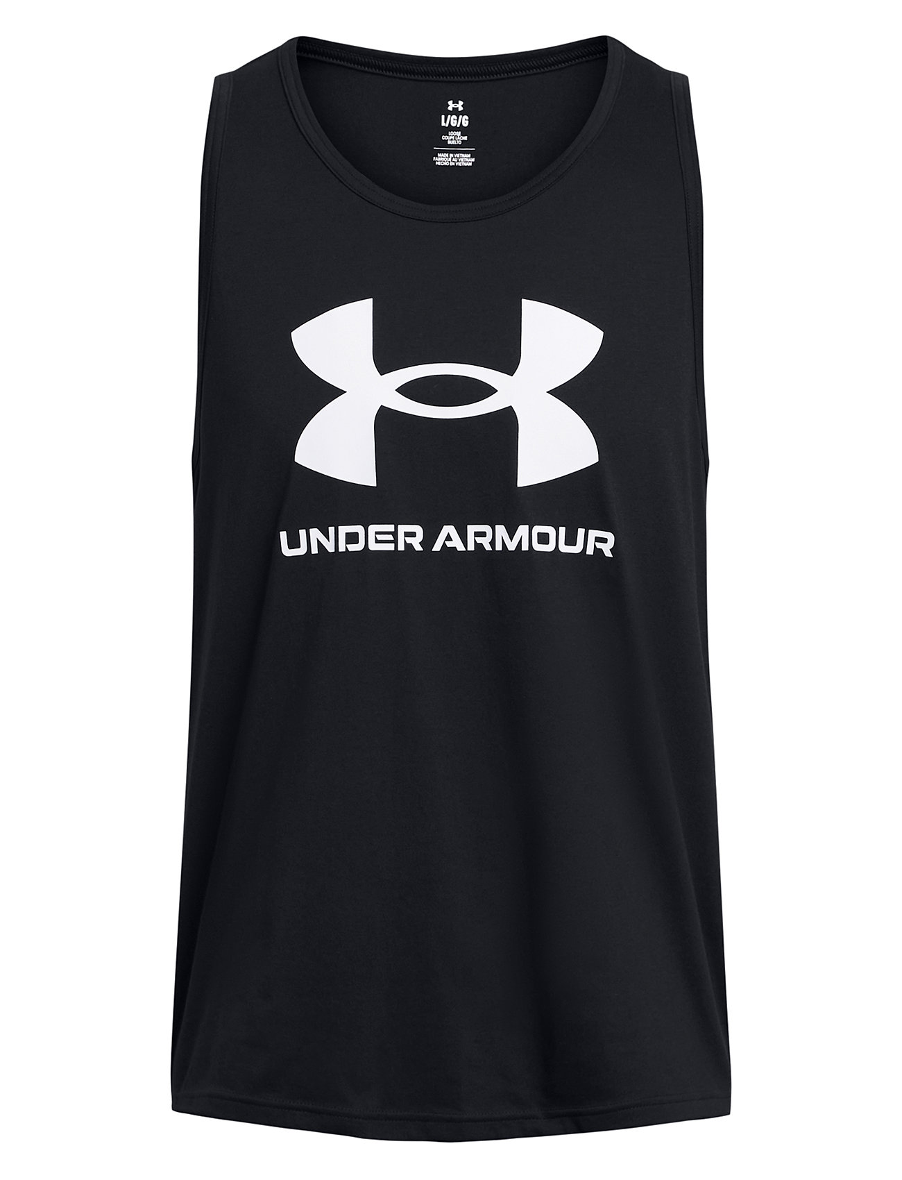 Ua Sportstyle Logo Tank Sport T-shirts Sleeveless Black Under Armour