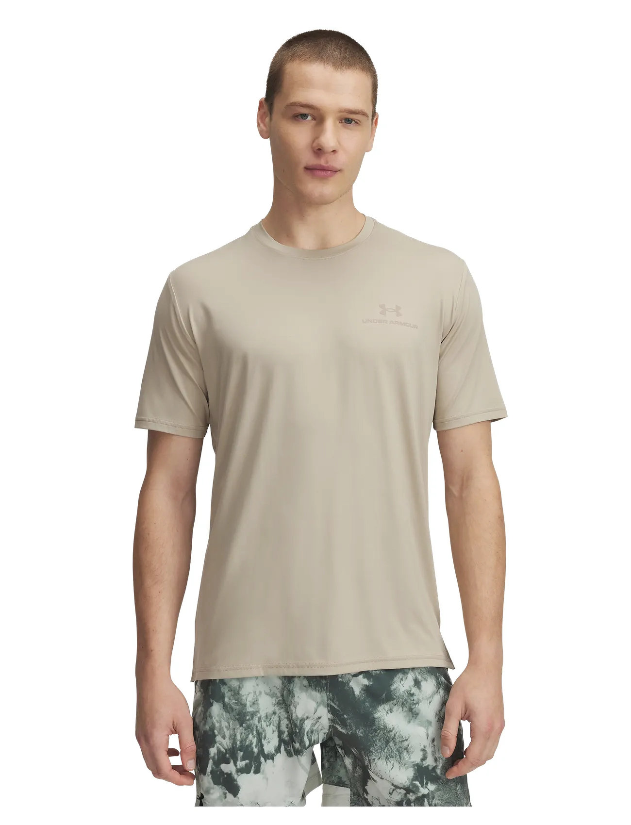 Under Armour Vanish Energy Ss, L, Beige, T-Shirts > Kortærmede, Herre