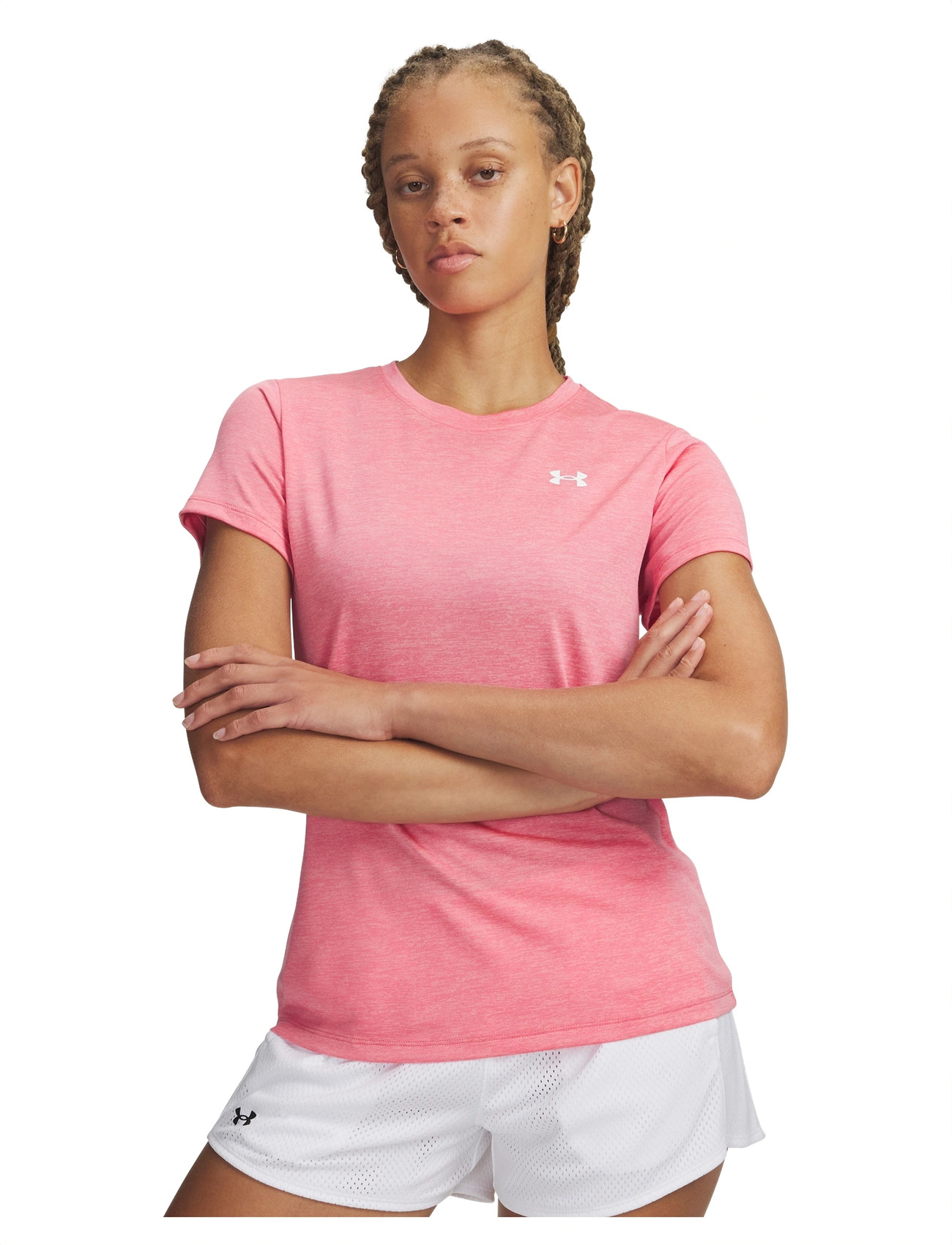 Under Armour Tech Ssc- Twist, M, Pink, T-Shirts & Toppe > Kortærmede, Dame
