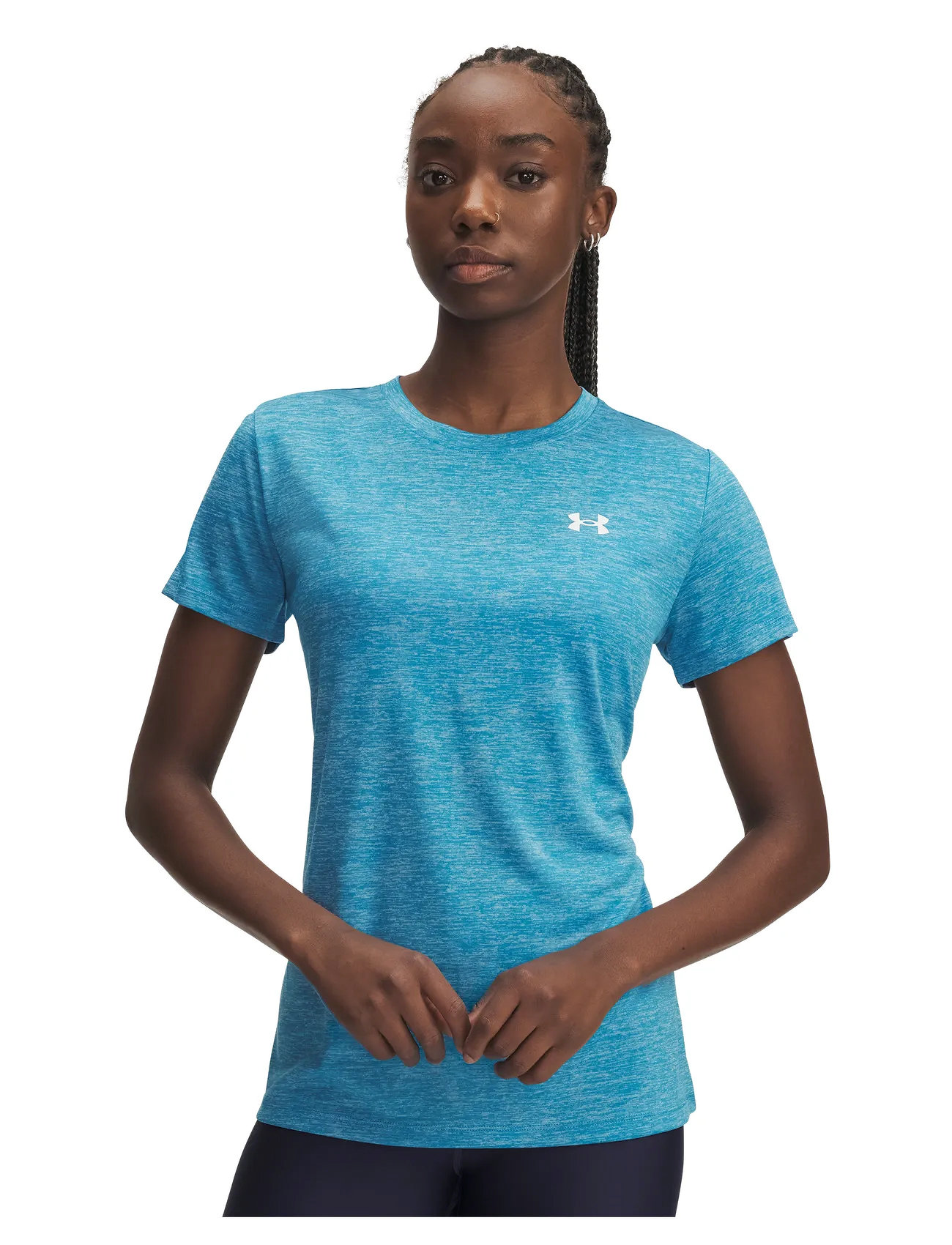 Under Armour Tech Ssc- Twist, S, Blue, T-Shirts & Toppe > Kortærmede, Dame
