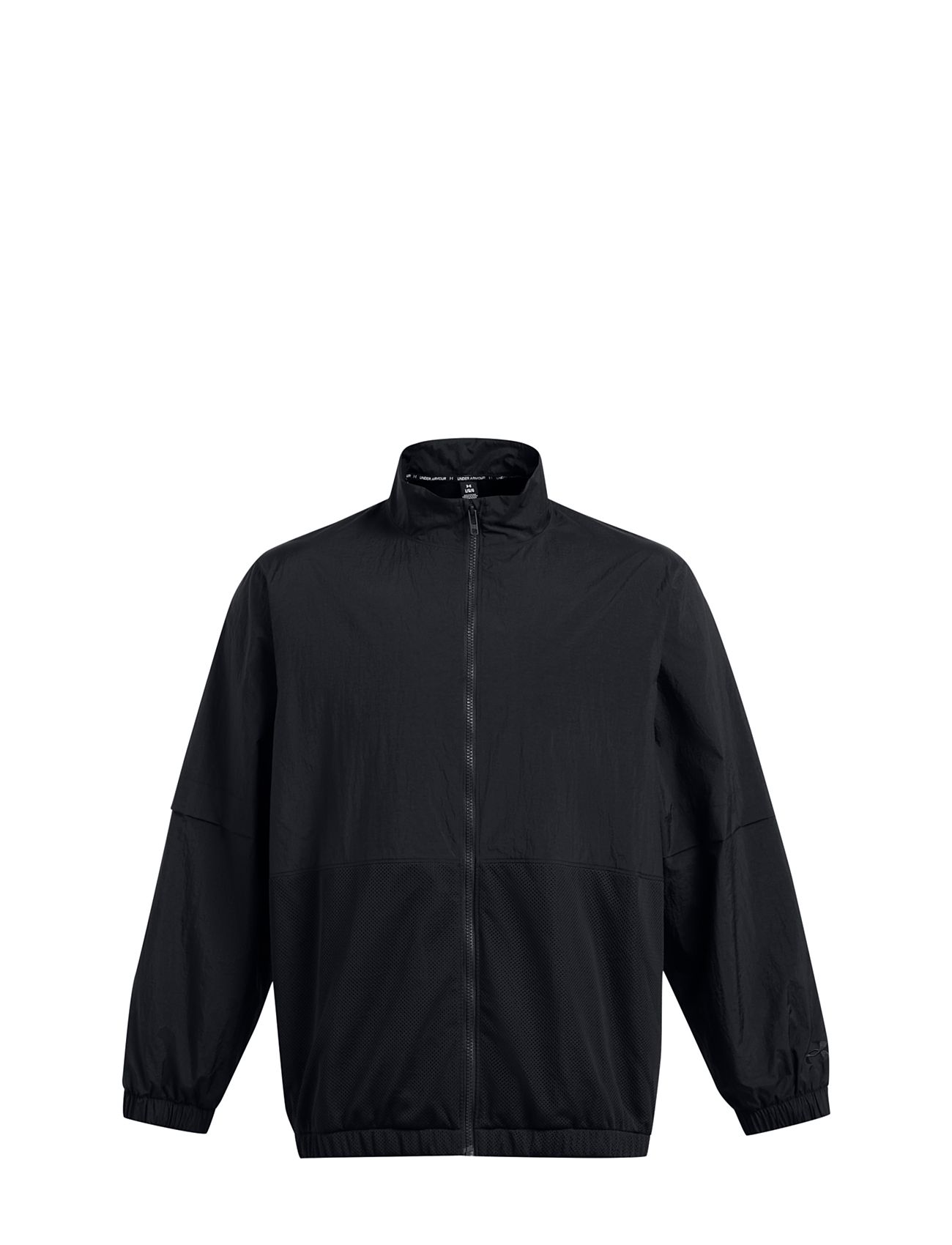 Ua Crinkle Woven Jacket Black Under Armour