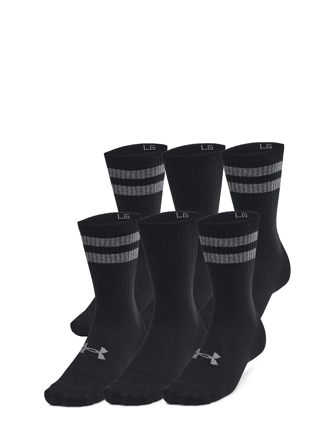 Under Armour Ua Essential 6Pk Crew Svart