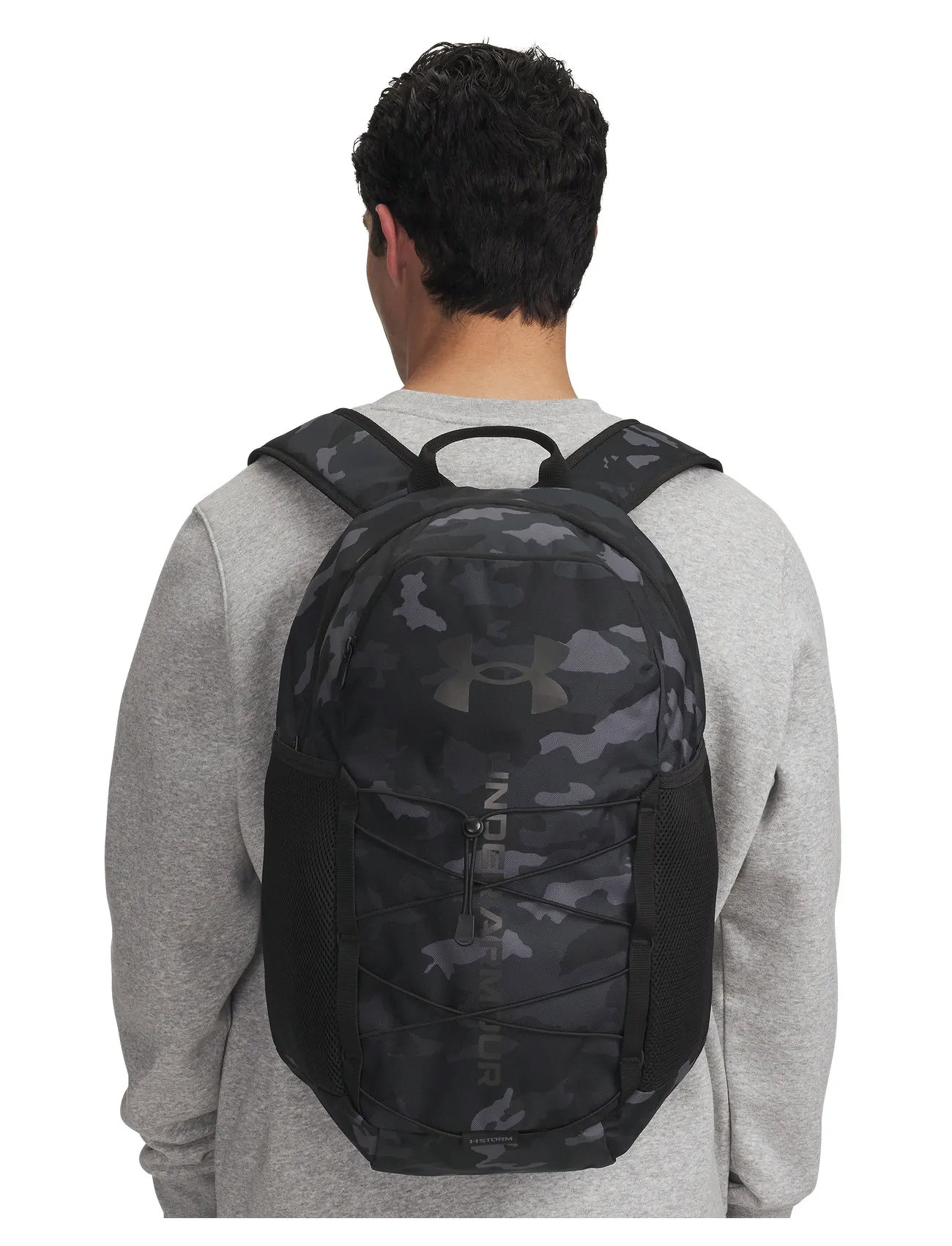Under Armour Hustle Sport 6.0 Backpack, One Size, Black, Sport Training Bags > Sport Backpacks, Dame
